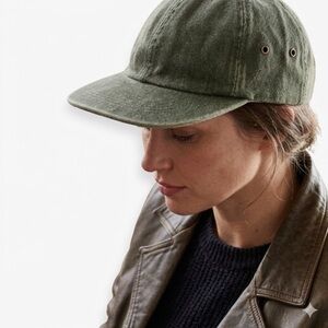 Vintage 90s J.Crew Cap Denim Evergreen One Size